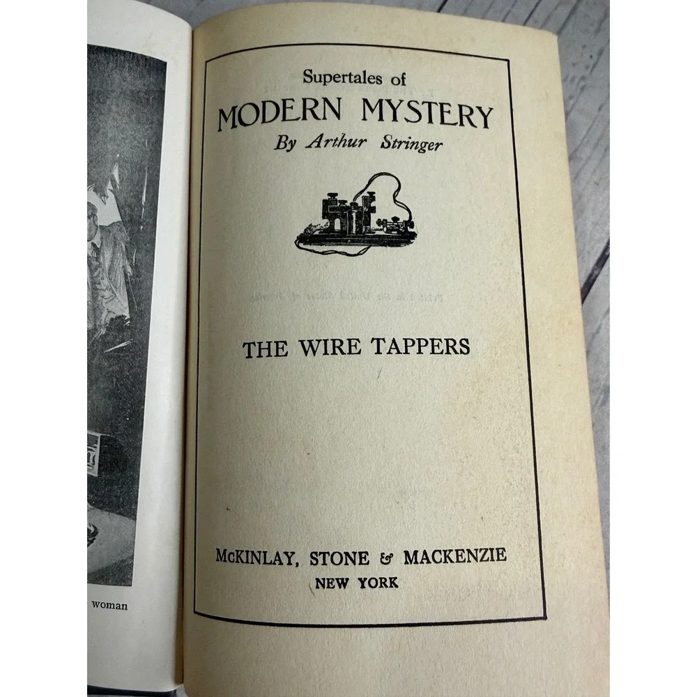 8pc Arthur Stringer Supertales of Modern Mystery Vintage Hardcover Book Set